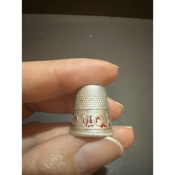 Vintage Metal Advertising Thimble; KoMo Flour - Picture 2 of 9